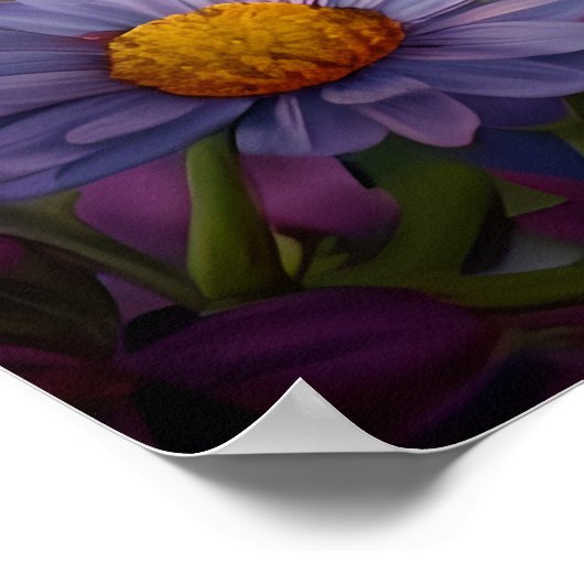 Kleurrijke Zangvogels in Bloei – Spring Floral Pos Poster (Hoek)