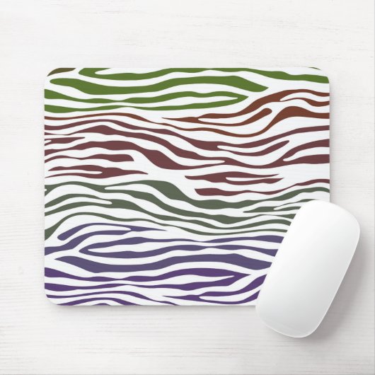 Kleurrijke Zebra Abstract Muismat (Met muis)