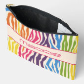 Kleurrijke zebra strepen patroon etui (Open)