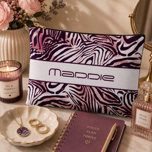 Kleurrijke zebra strepen patroon etui