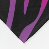 Kleurrijke zebra textuur fleece deken (Hoek)