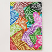kleurrijke zebraadpuzzel legpuzzel (Verticaal)