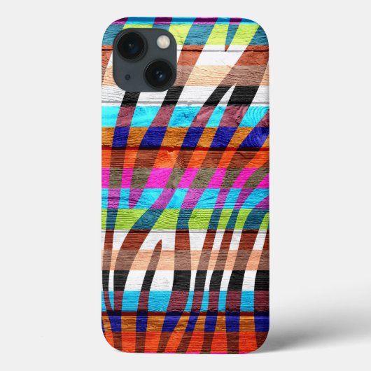 Kleurrijke Zebraafdrukken Case-Mate iPhone Case (Achterkant)