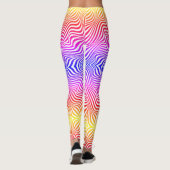 Kleurrijke zebraprint leggings (Achterkant)