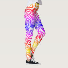 Kleurrijke zebraprint leggings