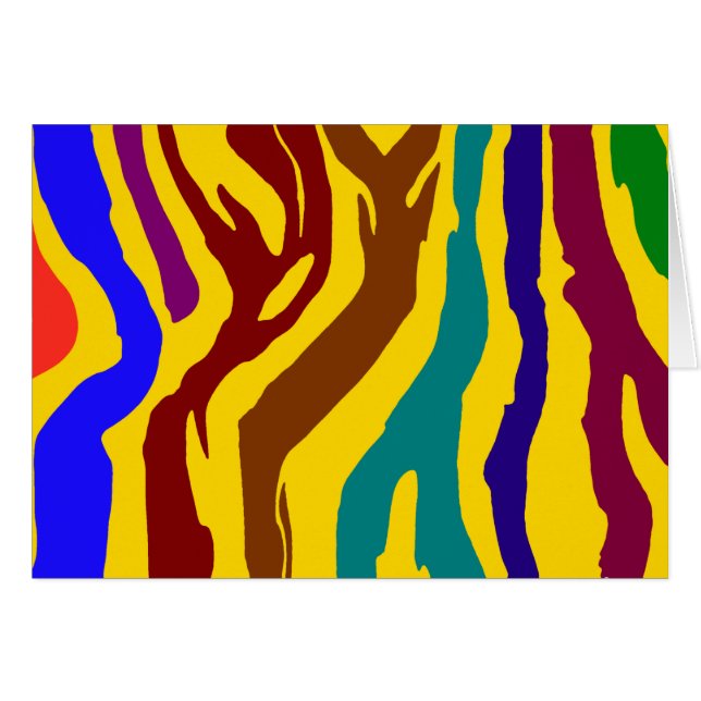 Kleurrijke zebrastrepen (Voorkant Horizontaal)