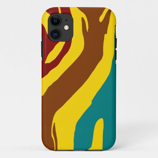 Kleurrijke zebrastrepen Case-Mate iPhone case (Achterkant)