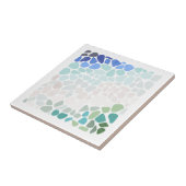 Kleurrijke Zee Glass Ceramic Tegel Tegeltje (Zijkant)