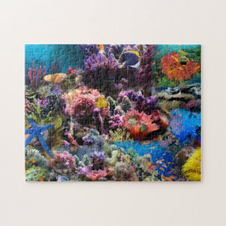 Kleurrijke zee koraal & vis 252-delige puzzel