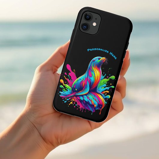 Kleurrijke Zee Lion Splash Case-Mate iPhone Case