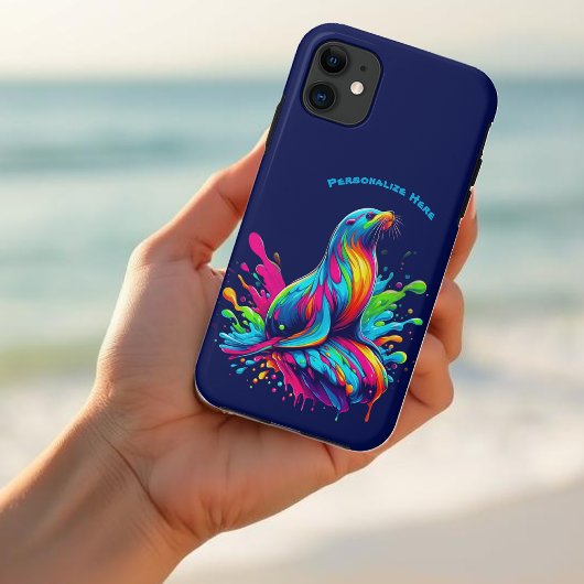 Kleurrijke Zee Lion Splash Case-Mate iPhone Case