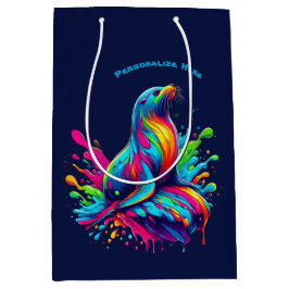 Kleurrijke Zee Lion Splash- Medium Cadeauzakje