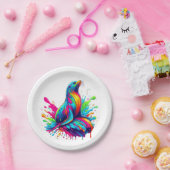 Kleurrijke Zee Lion Splash Papieren Bordje (Feest)