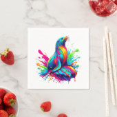 Kleurrijke Zee Lion Splash Servet (Insitu)