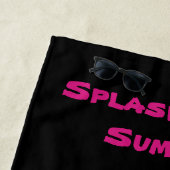 Kleurrijke Zee Lion Splash Strandlaken (In situ)