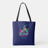 Kleurrijke Zee Lion Splash Tote Bag (Achterkant)