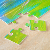 Kleurrijke Zee Turtle | Aangepast Legpuzzel (Zijkant)