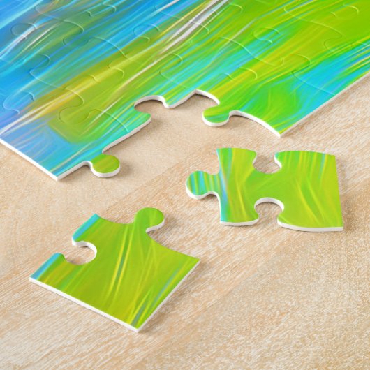 Kleurrijke Zee Turtle | Aangepast Legpuzzel (Zijkant)