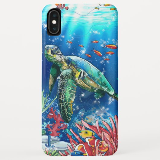 Kleurrijke Zee Turtle Case-Mate iPhone Case (Achterkant)