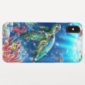 Kleurrijke Zee Turtle Case-Mate iPhone Case (Achterkant (horizontaal))