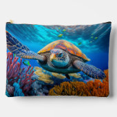 Kleurrijke Zee Turtle Etui (Voorkant)