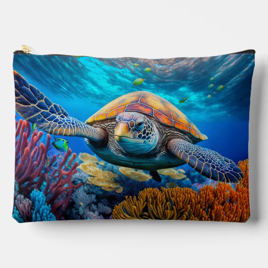 Kleurrijke Zee Turtle Etui (Voorkant)