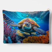 Kleurrijke Zee Turtle Etui (Achterkant)