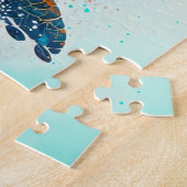 Kleurrijke Zee Turtle Legpuzzel (Zijkant)