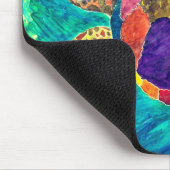 Kleurrijke Zee Turtle Muismat (Hoek)