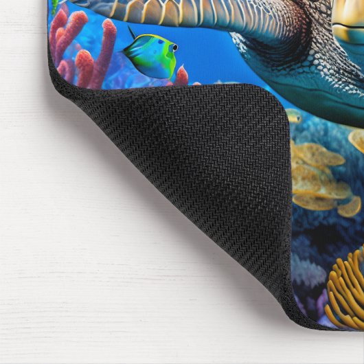 Kleurrijke Zee Turtle Muismat (Hoek)