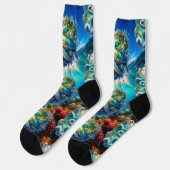 Kleurrijke Zee Turtle Socks Sokken (Links)