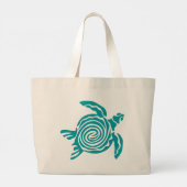Kleurrijke Zee Turtles op maat Grote Tote Bag (Achterkant)