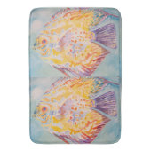 Kleurrijke Zee visoceaanbedekking Zee Bath Mat (Voorkant Verticaal)