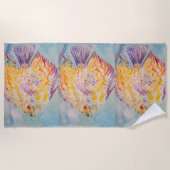 Kleurrijke Zee Vissen Oceaan Strand Zee  Strandlaken (Voorkant)