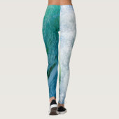Kleurrijke Zee Waves Leggings (Achterkant)