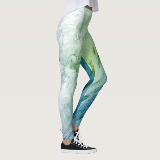 Kleurrijke Zee Waves Leggings (Rechts)