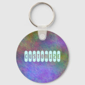 Kleurrijke Zeebodem I - Sjabloon Sleutelhanger (Voorkant)