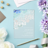 Kleurrijke Zeeen glazen acryl uitnodiging (Insitu (Huwelijk))