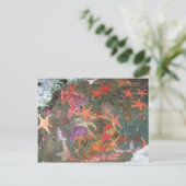 Kleurrijke Zeeen sterren Briefkaart (Staand voorkant)