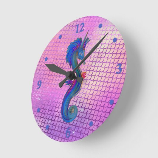 Kleurrijke Zeehengst Ronde Klok (Hoek)