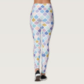 Kleurrijke Zeemeermin-schaal Leggings (Achterkant)