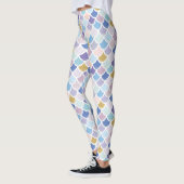 Kleurrijke Zeemeermin-schaal Leggings (Links)