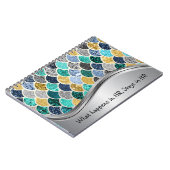 Kleurrijke Zeemeermin Schalen HR humor Notitieboek (Linkerzijde)