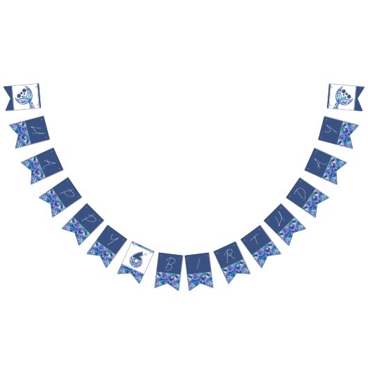 Kleurrijke Zeemeermin Schalen Kleine Meisjes 6e Ve Vlaggetjes (Alle)