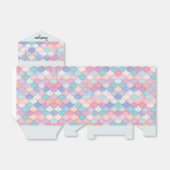 Kleurrijke zeemeermin staart bedankdoosjes (Uitgevouwen)