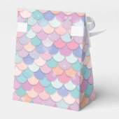 Kleurrijke zeemeermin staart bedankdoosjes (Achterkant)