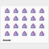 Kleurrijke zeemeermin Stickers (Vel)
