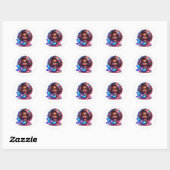 Kleurrijke zeemeermin Stickers (Vel)