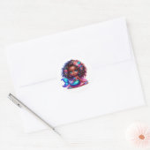 Kleurrijke zeemeermin Stickers (Envelop)