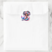 Kleurrijke zeemeermin Stickers (Tas)